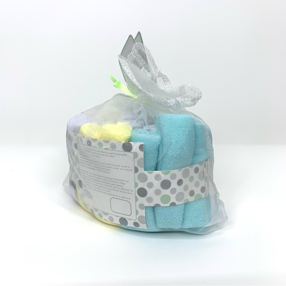 Zak & Zoey 24 Pack Giftable Washcloth Set Blue Yellow White Gray New Nwt - Picture 2 of 6